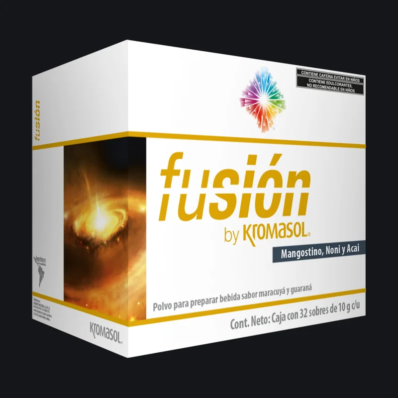 Fusión by Kromasol, 32 sobres de maracuyá y guaraná, antioxidantes en polvo
