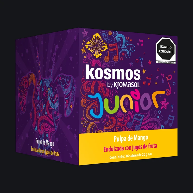 Kosmos Junior by Kromasol, 36 sobres de 20 g, bebida en polvo sabor pulpa de mango