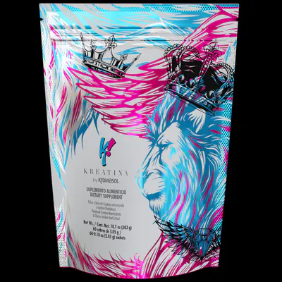 Kreatina de Kromasol, bolsa de 60 sobres de creatina monohidratada