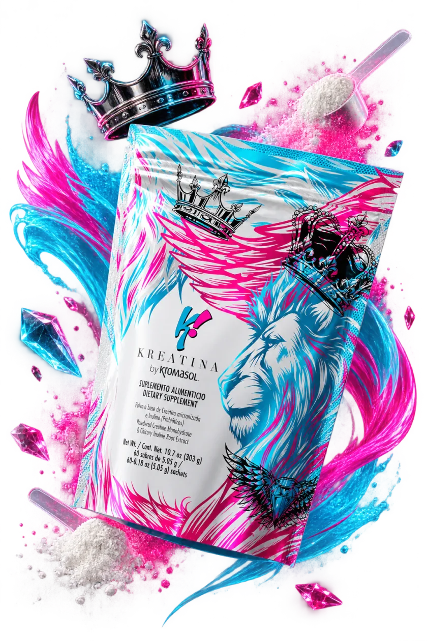 Kreatina by Kromasol, bolsa de 60 sobres, creatina en polvo