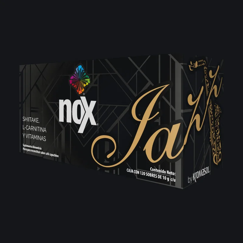 Nox Jazz by Kromasol, 120 sobres de capuchino, café soluble en sobres