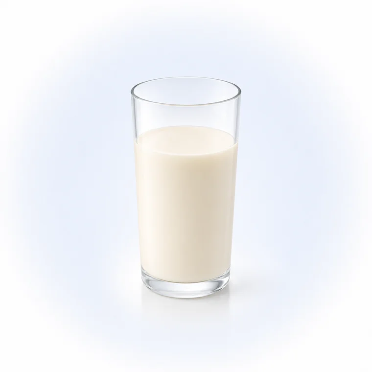 Antara by Kromasol, vaso con la preparación lista, proteína en polvo