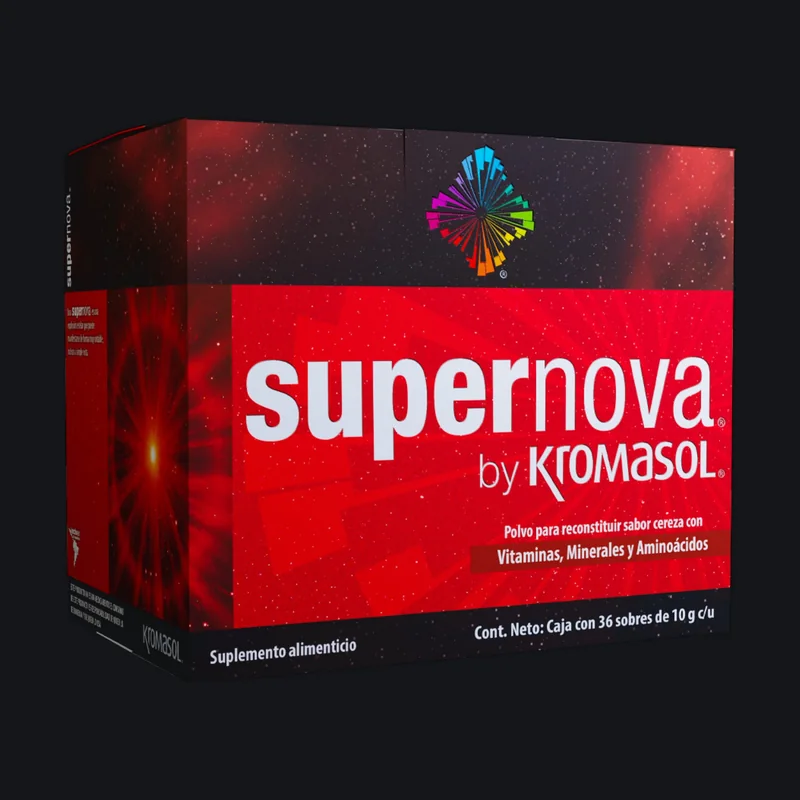Supernova by Kromasol, 36 sobres de cereza, multivitamínico en polvo